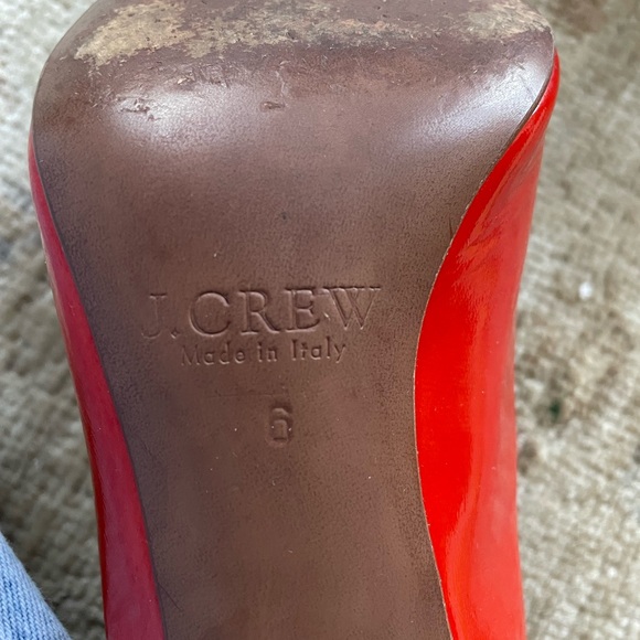 J. Crew Vibrant Poppy Red Patent Heels - Picture 13 of 13